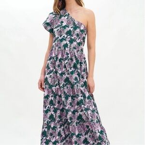 Oliphant ONE SHOULDER MAXI- EDEN LILAC